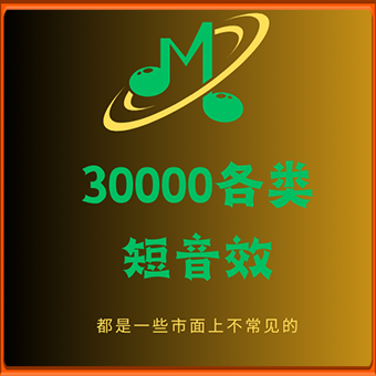 30000各类市面上少见的短音效，应该有你要的那款