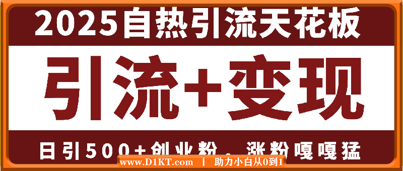 2025自热引流天花板，一条视频能带来四位数的收益，引流+变现双管齐下，日引500+创业粉，涨粉嘎嘎猛