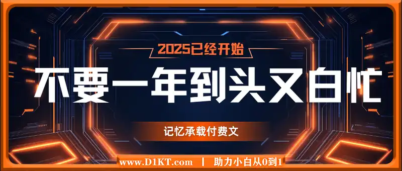 记忆承载付费文《2025，不要一年到头又白忙》