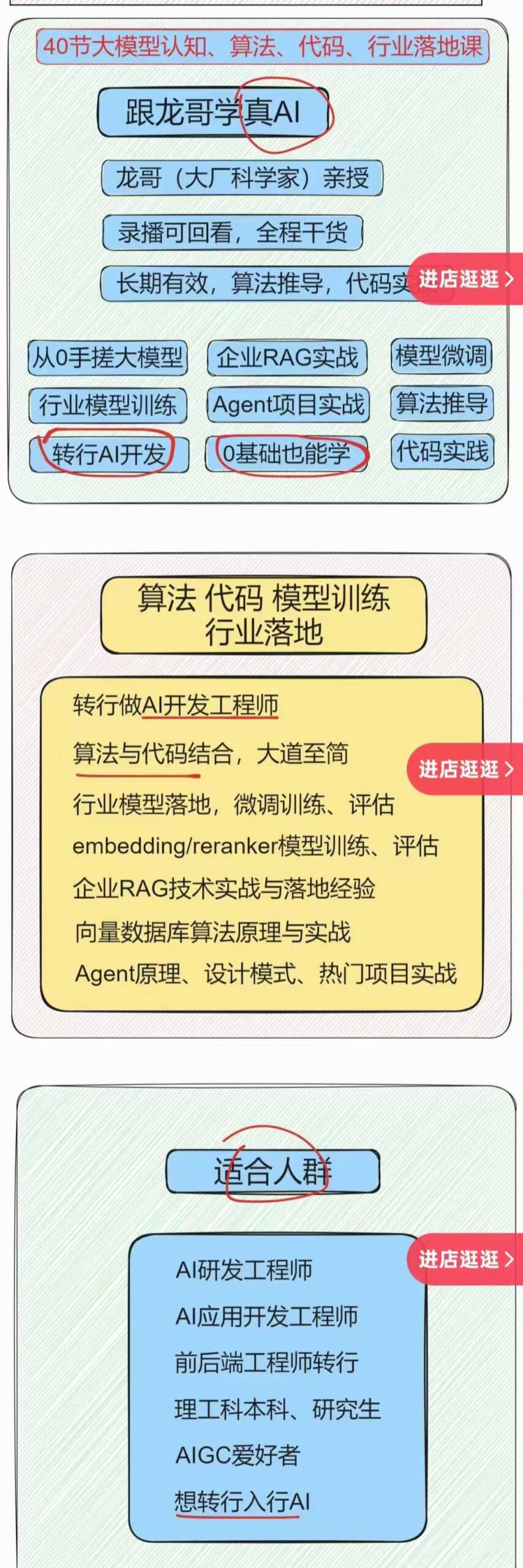 龙哥AI大模型应用开发 ​模型训练-RAG-Agent-AI项目实战-行业落地课