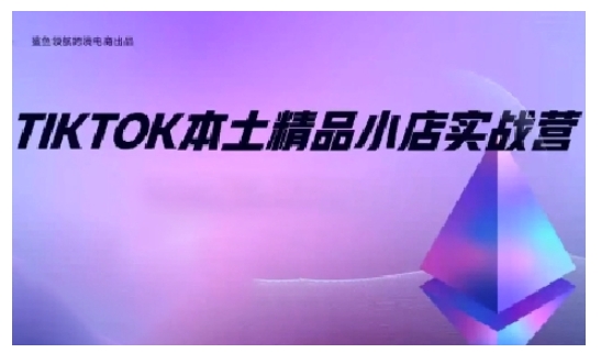 TikTok本土精品小店出海实战营，从入门到高阶，不止0-1!